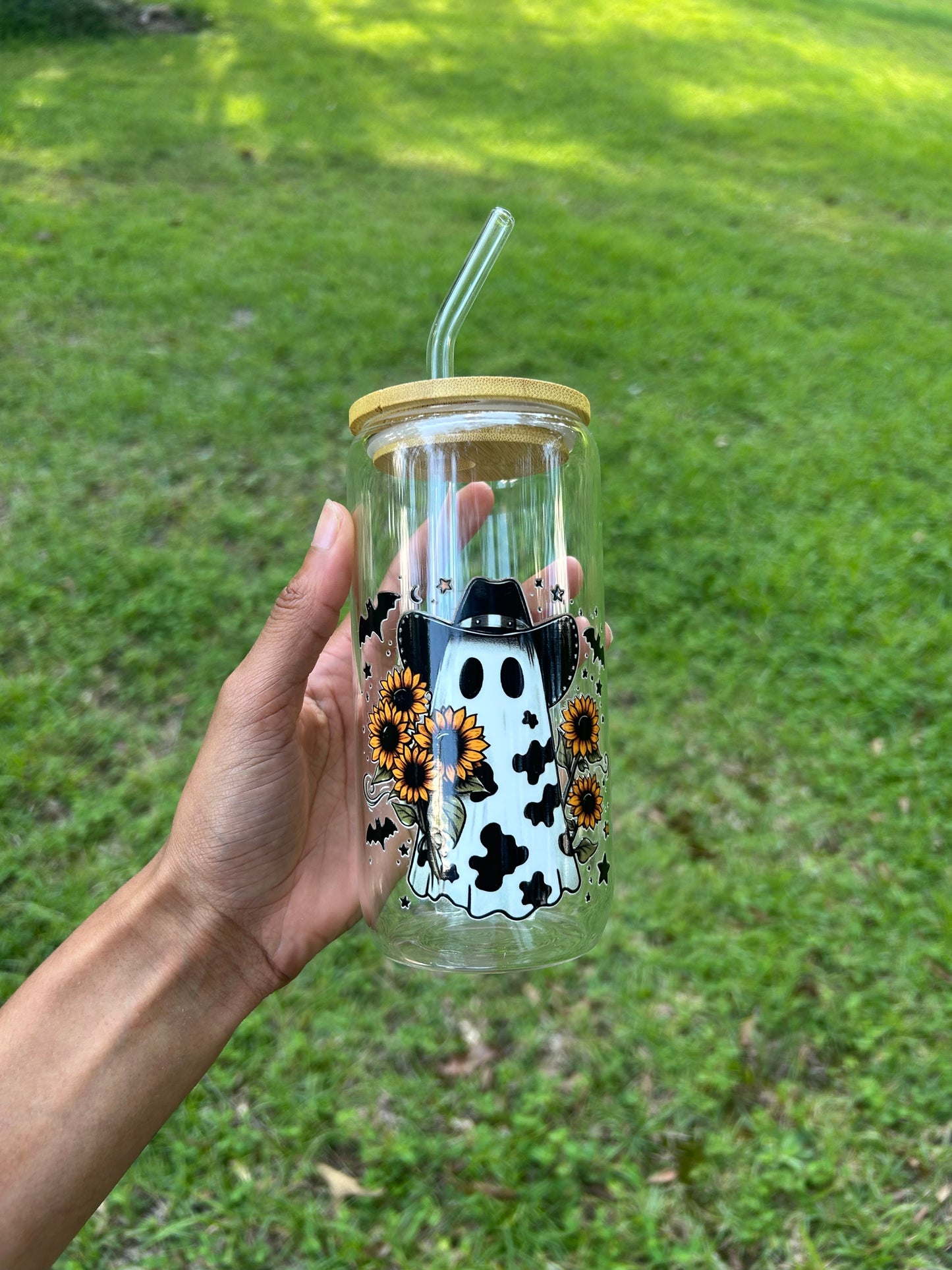Cow Print Ghost Tumbler